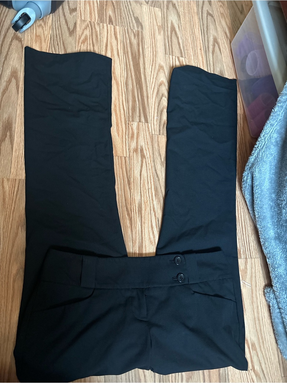 women’s low rise Black Dress Pants -